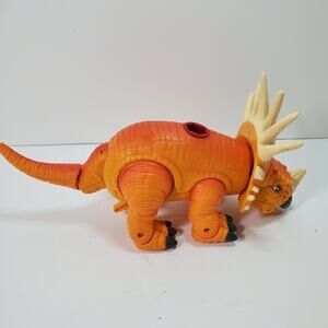 Imaginext Orange Styracosaurus Dinosaur 10" Action Figure Mouth Opens